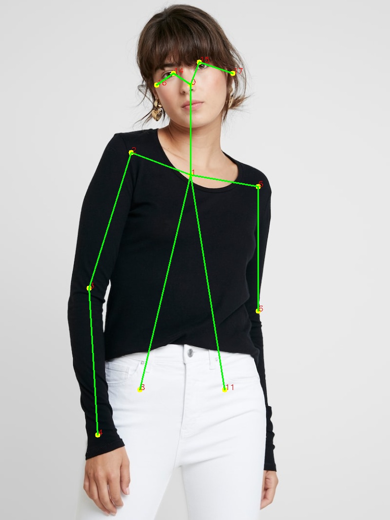 Pose estimation output